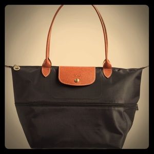 New Longchamp expandable Le Pliage tote